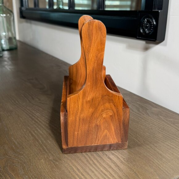 Small Wood Caddy Organizer – Rustic & Versatile Farmhouse Style - Picture 6 of 10